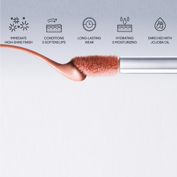 MAC NYMPHETTE FULL SIZE LIPGLASS LIPGLOSS - (SUNNY GOLDEN PINK) - Picture 6 of 11